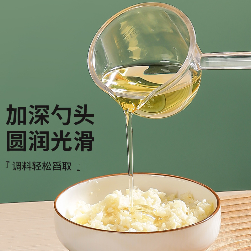 주방 호텔 물숟가락, 국자, 죽숟가락, 손잡이가 긴 소스숟가락, 플라스틱 투명숟가락, 두꺼운 수출 대외 무역 아마존