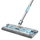Upgraded all-aluminum head mop with 10 cloths for collection and free scraper