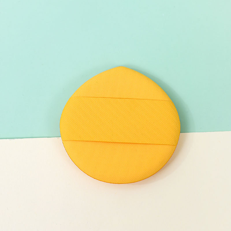 Fábrica personalizada Macaron Shuffle polvo de cojín de aire grande ancho cinta dedos esponja maquillaje no látex al por mayor