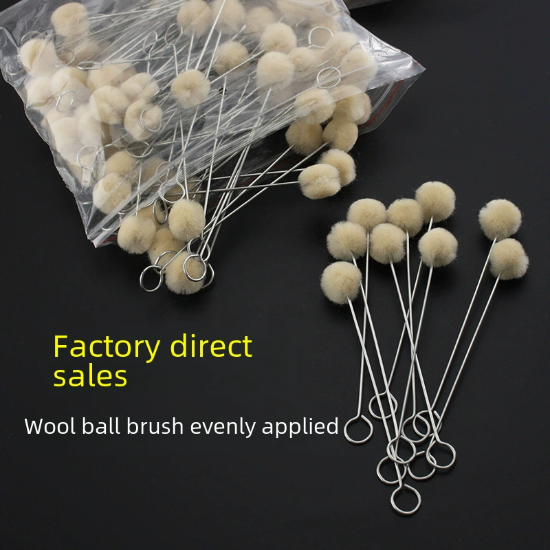 Шерстяной шар краска масло, ручная работа DIY кожа шерстяной щетка клей шар щетка