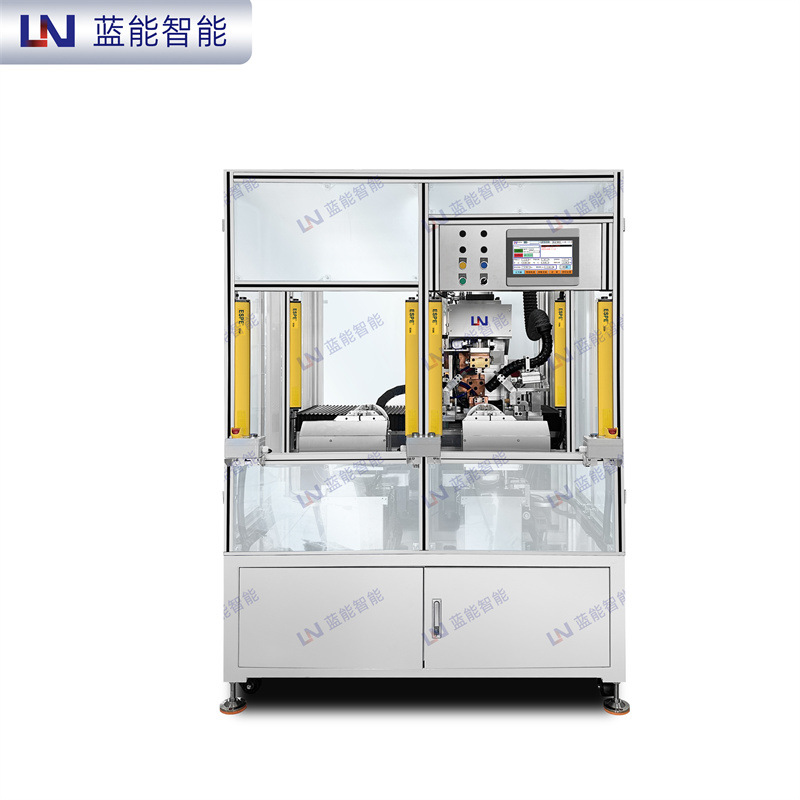 广州蓝能智能电机定子漆包线电磁线双工位自动电阻点焊机设备