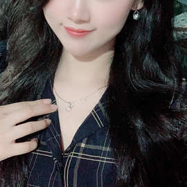 999纯银项链女银杏叶锁骨链小众设计轻奢简约吊坠520创意生日礼物