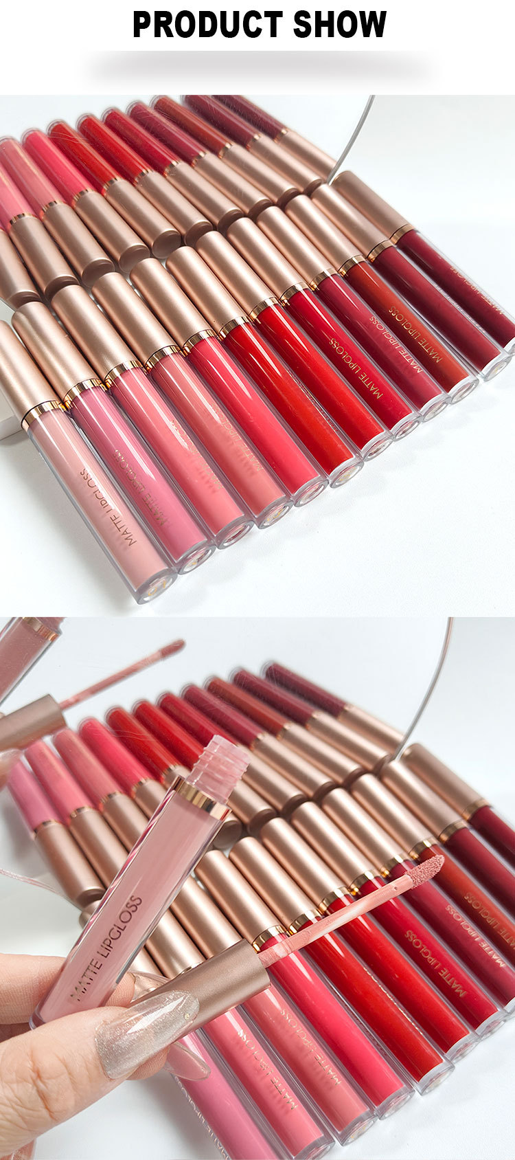 6支套装哑光雾面不沾杯唇彩唇釉套装