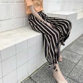 九分束脚哈伦裤女裤子宽松2024年新款春夏萝卜阔腿运动休闲灯笼裤