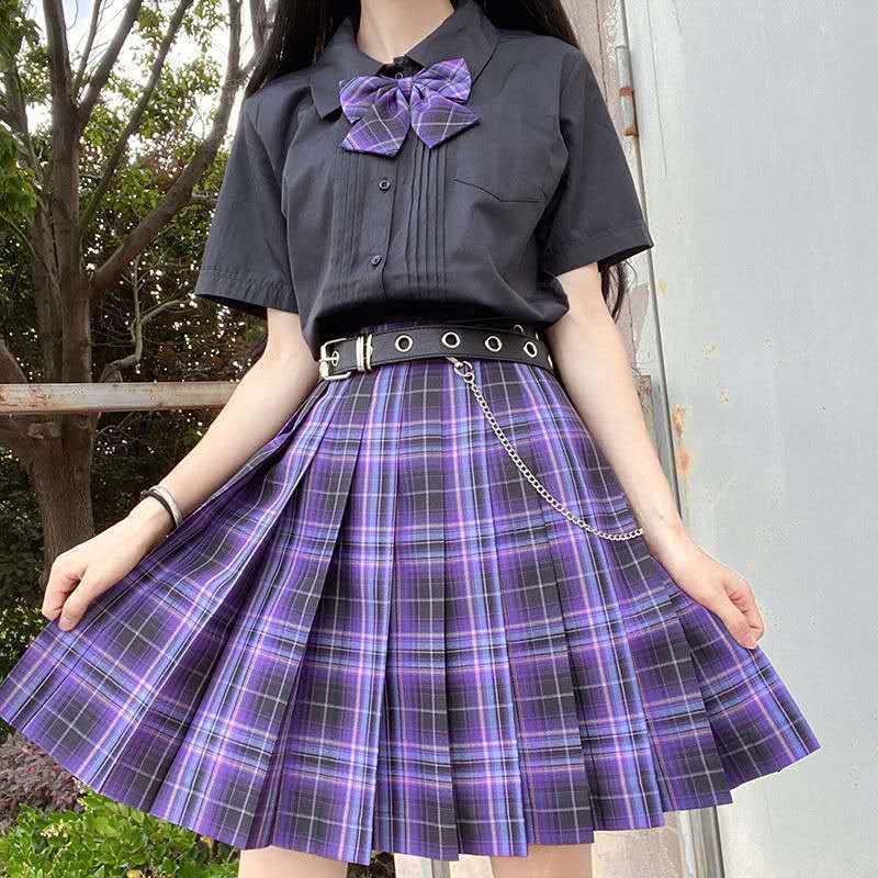 [연인 폭풍] JK 유니폼 스커트 정통 학생 클래스 원피스 봄 JK 세트 전체 학생 주름 치마