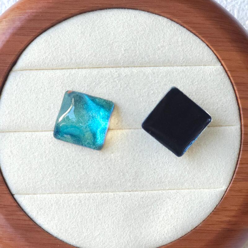 星空水波纹闪粉圆形方形爱心五角星树脂发饰耳饰鞋花diy饰品配件|undefined