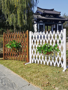 Outdoor Anticorrosive Wood Fence Telescopic Fence Enclosure Courtyard Fence Garden Climbing Frame Indoor Balcony Decorative Guardrail