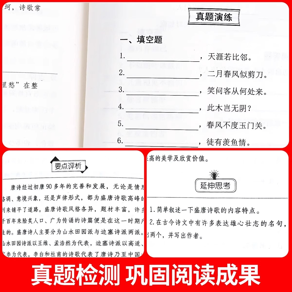 唐詩三百首、中学生向けの本格全集、9年生の課外読書本、必読の本格本