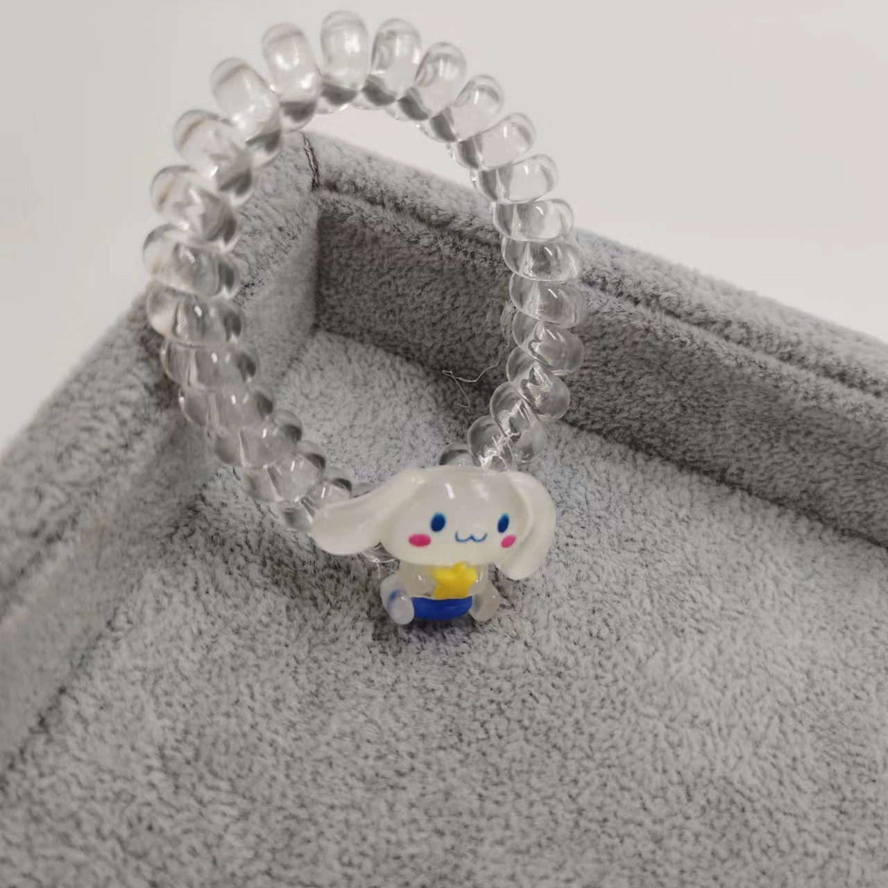 Серия Sanrio Yugui Dog Kuromi, партнер, телефон, спираль для волос, стрижка, браслет для подруги, прекрасная завязка для волос