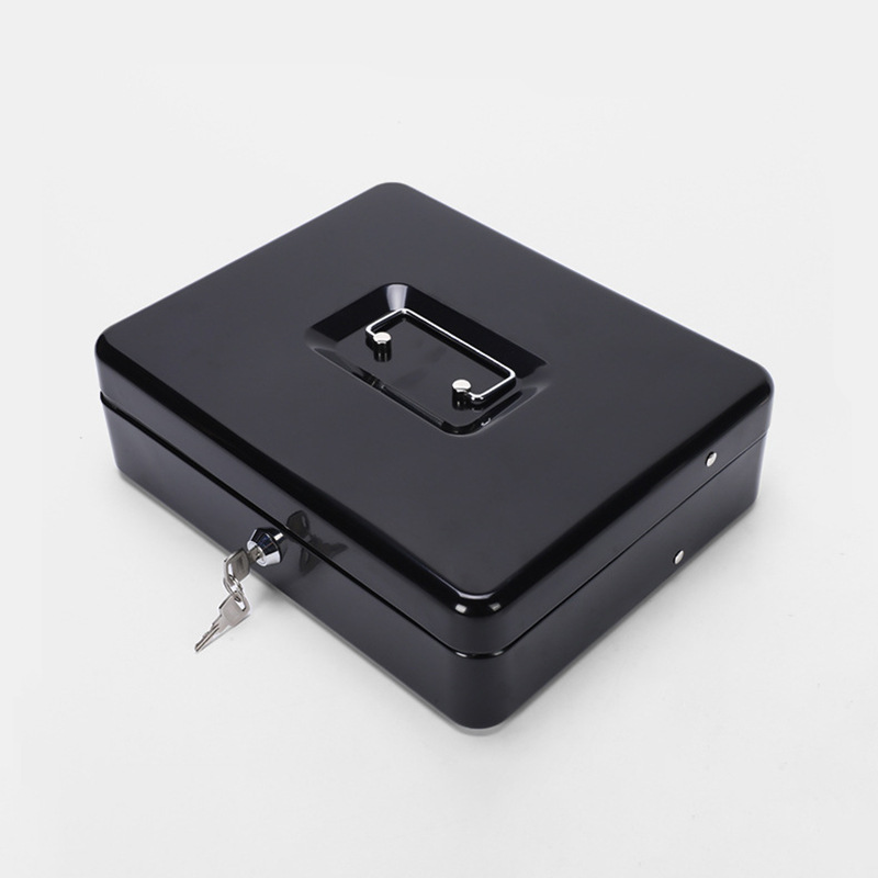 Caja registradora metálica con llave, ideal para tiendas, supermercados y centros comerciales. image 4