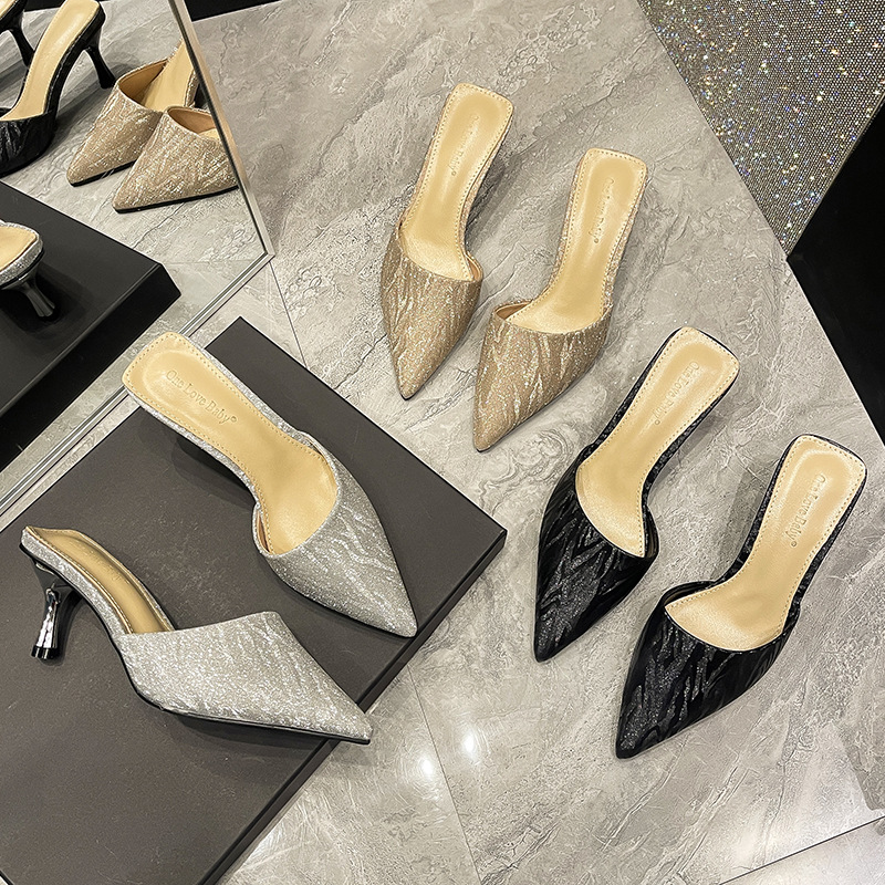 2026 spring and summer new style sheepskin stiletto heel women's…