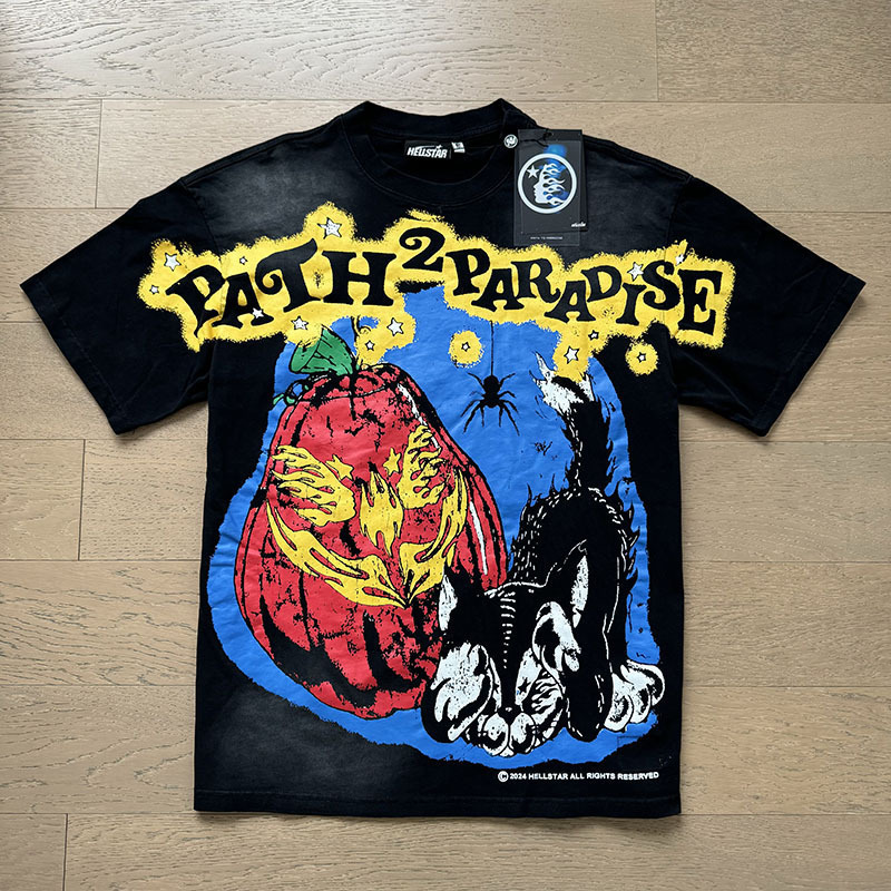 新型美潮Hの星シリーズプリント双紗純綿カジュアル男女夏カジュアルゆったり半袖tシャツ|undefined