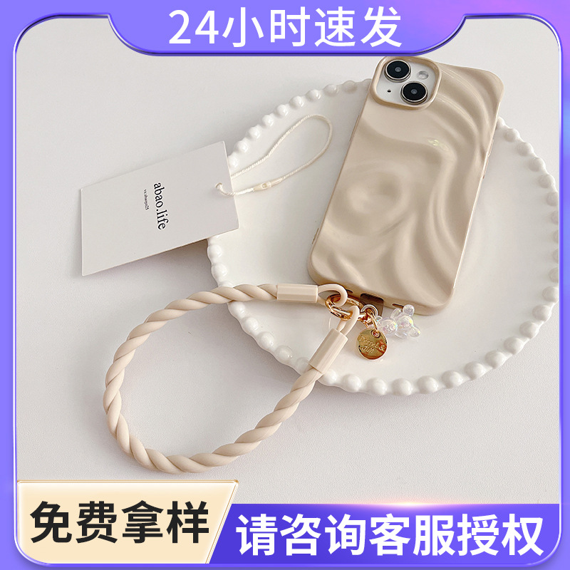 Oso luminoso cordón de teléfono móvil de silicona original anillo redondo suave cadena de teléfono móvil muñeca de silicona cordón de teléfono móvil anti-perdido