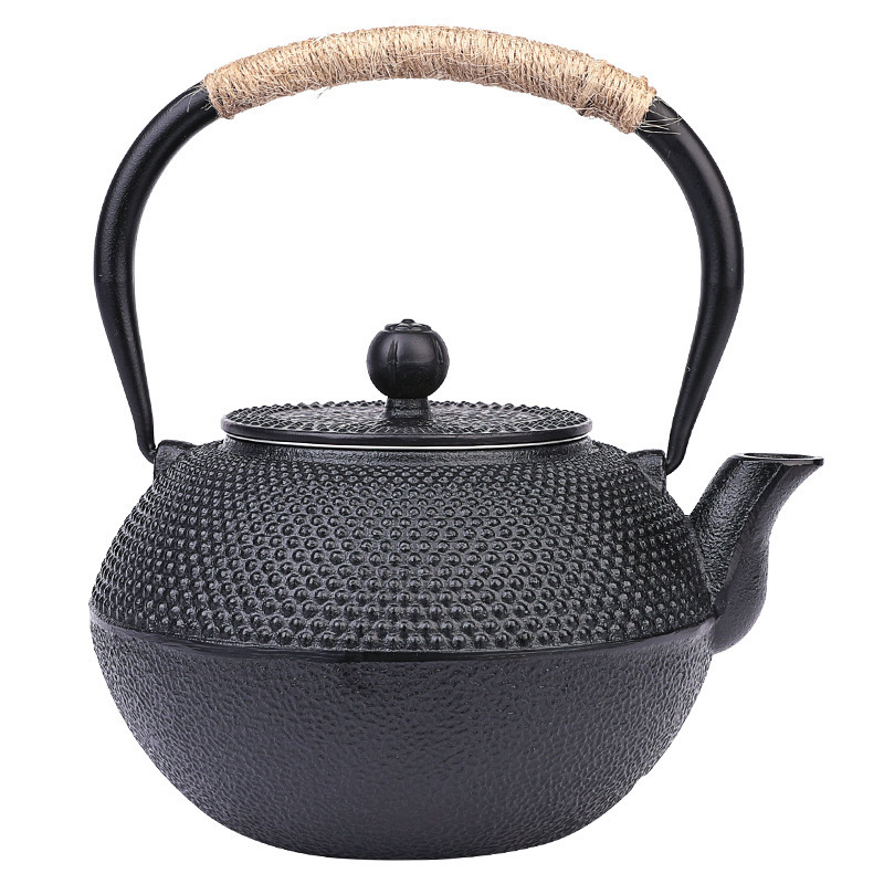 Vintage matt cast iron kettle 0.3L0.6L0.9L1.2L1.8L small particle imitation southern Japan iron pot wholesale