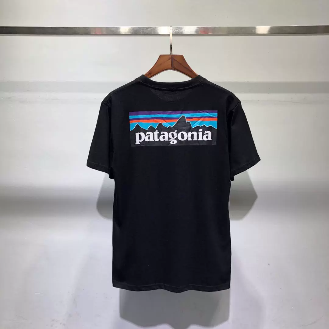 Японская футболка BEAMS x Patagonia ограниченного выпуска, мужская и женская универсальная футболка Patagonia Mountain с круглым вырезом и короткими рукавами TX