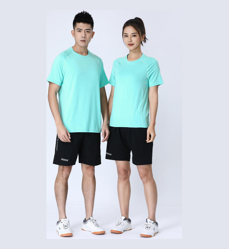 Nueva ropa de secado rápido camiseta de mangas cortas de verano elástico transpirable ropa deportiva de correr al aire libre seco rápido cuello redondo