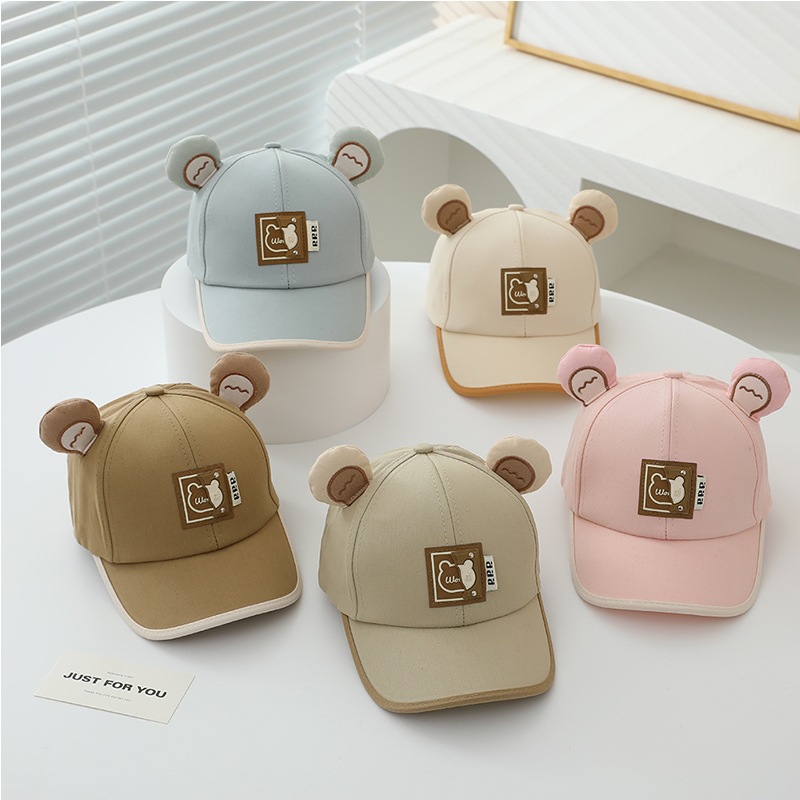 Sombreros para niños niñas sombreros de béisbol para niños primavera y otoño delgados sombreros solares de dibujos animados súper lindos sombreros de lengua de pato bebé