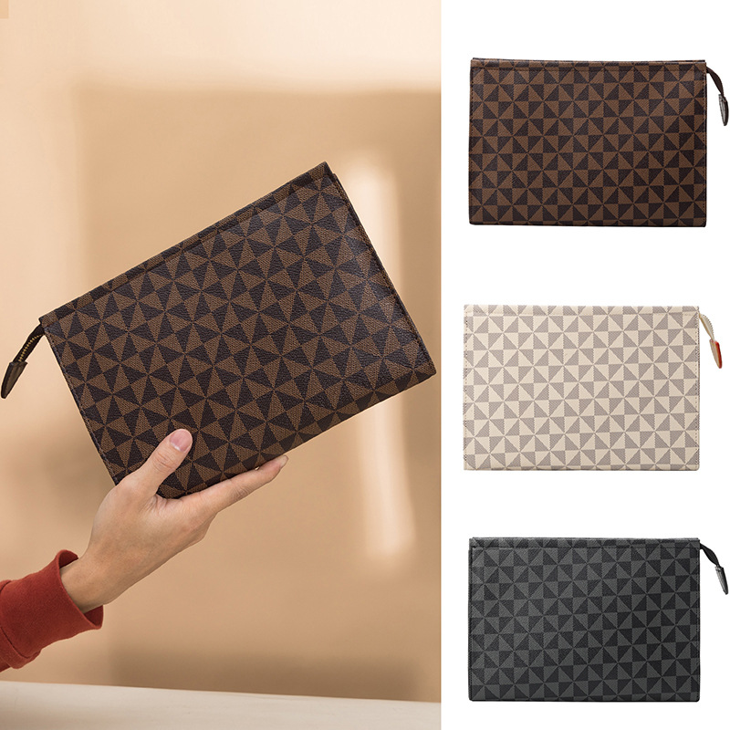 Spring Fashion Printed Clutch Bag Unisex Handbag Business Fashion Atmospheric Document Bag