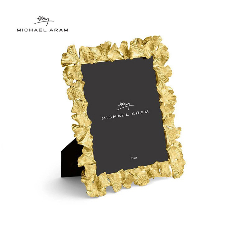 American Michael Aram Golden Ginkgo Series Handmade Photo Frame Memorial Book Home Decoration 6 Inch 7 Inch 10 Inch