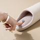 New Cotton Slippers for Men and Women in Autum, Silent Japanese-Style Soft-Soled Couples Home Indoor Non-Slip Floor Confinement Shoes Spring