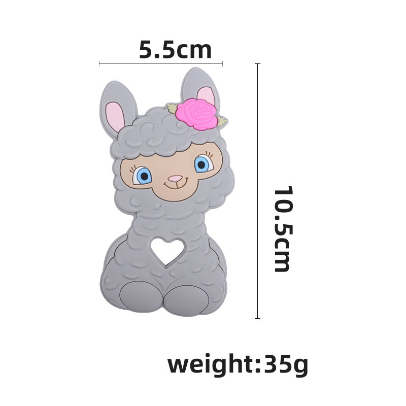 Amazon nuevo bebé de dibujos animados animal ovejas molares mordedor bebé juguetes creativos maternal y niño suministros fabricante