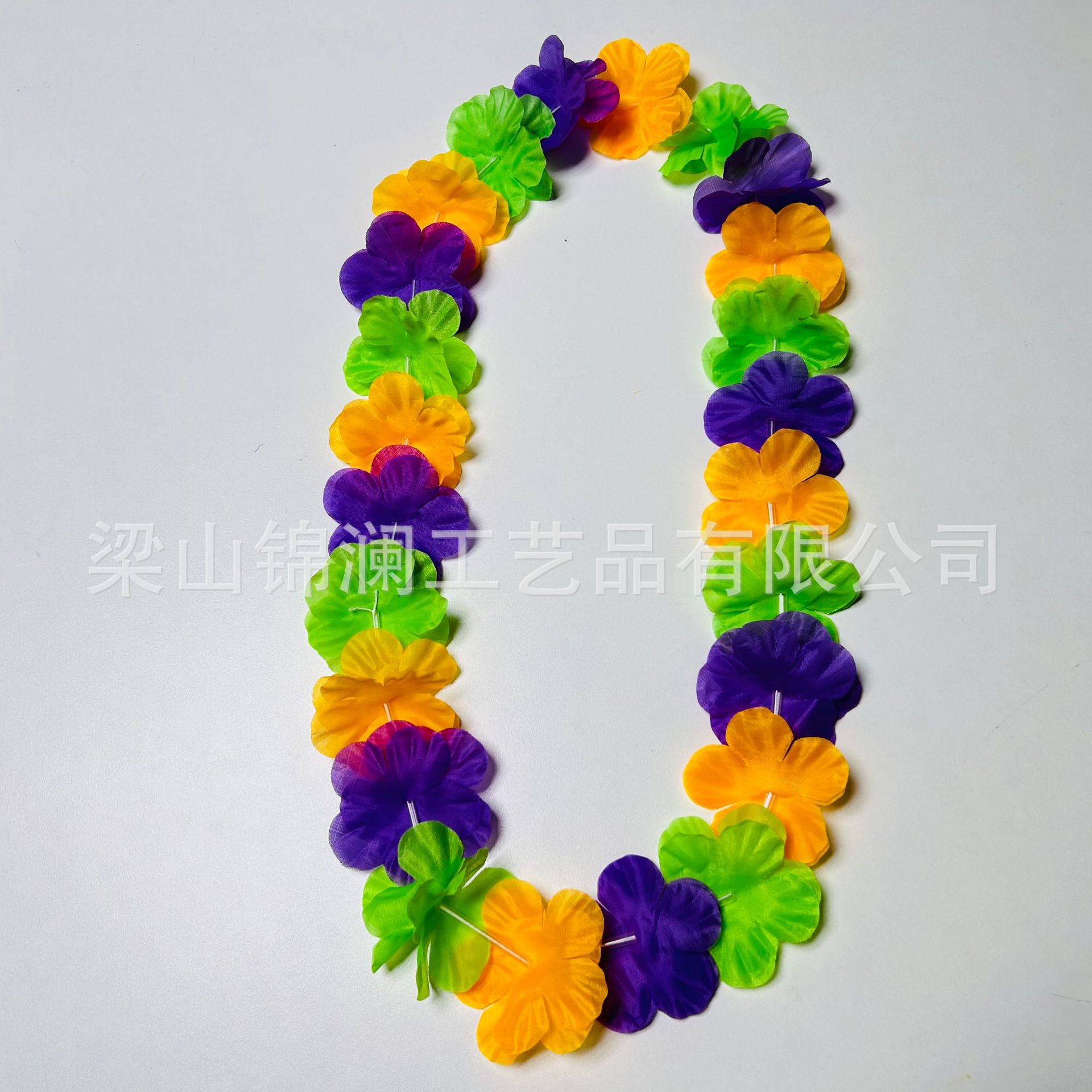 Guirnaldas hawaianas collares de Halloween decoración de desfile de Navidad sin olor comprimible
