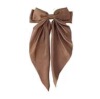【咖啡色】长飘蝴蝶结弹簧夹