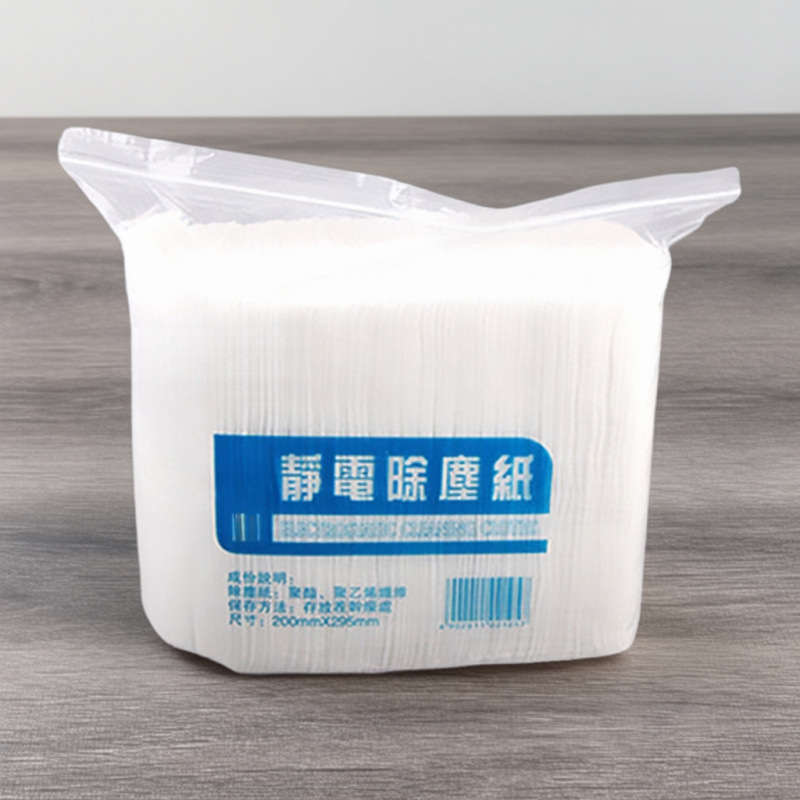 Plain dry cloth, lint-absorbing dust removal paper, mop cloth, dust-removing electrostatic paper, disposable floor cleaning paper, hands-free, simple design