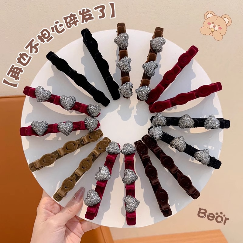 Perezoso doble trenzado clip de cabello para niños acabado artefacto de cabello de niña clip lateral frente un clip de frangeo