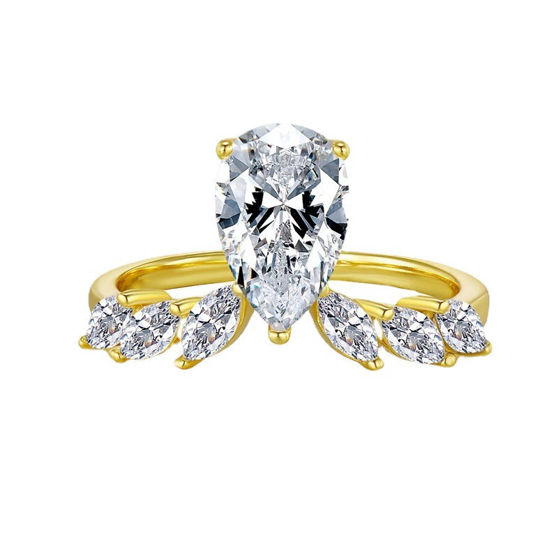 慕景 Jewelry, импорт стильное универсальное кольцо, коллекция 2023 года, образец серебра 925