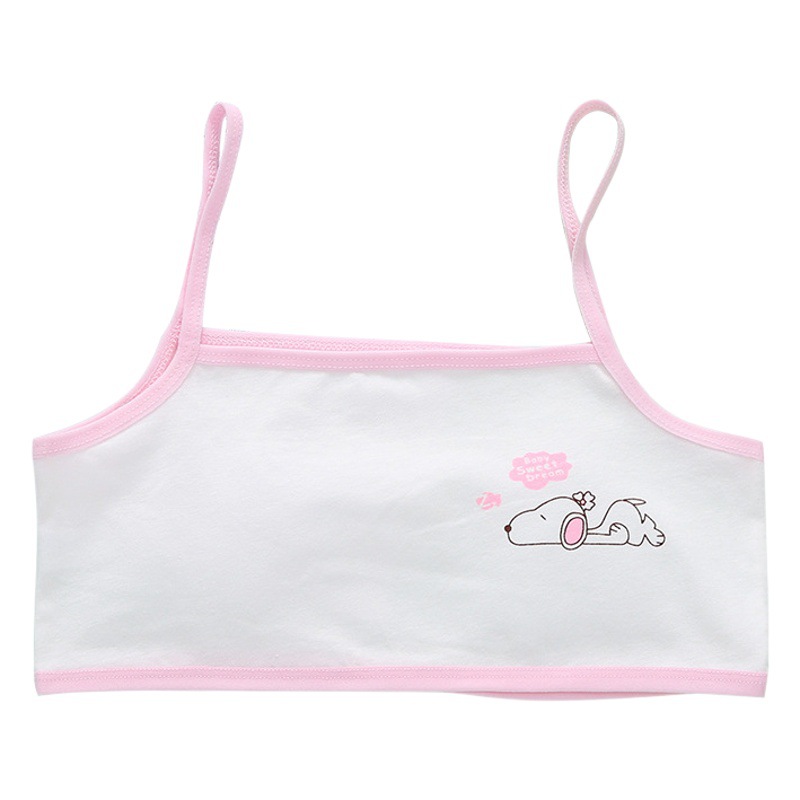 Chaleco de período de desarrollo de la ropa interior de algodón para niñas de escuela primaria 10 niños mayores niños envueltos en el pecho 9-12 años 13 sujetador