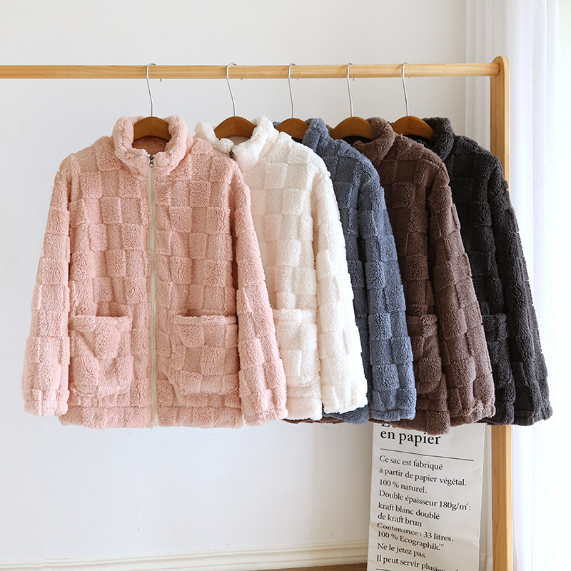 睡衣女冬季法兰绒保暖2024新款情侣套装珊瑚绒加厚男士家居服大码