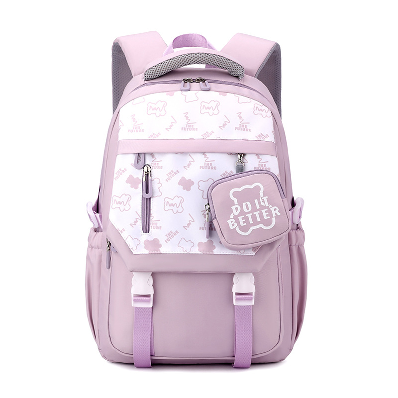 JLD nuevo transfronterizo de alta apariencia ultra-ligero mochila de la escuela secundaria chica estudiante mochila multi-funcional casual junior high schoolbag