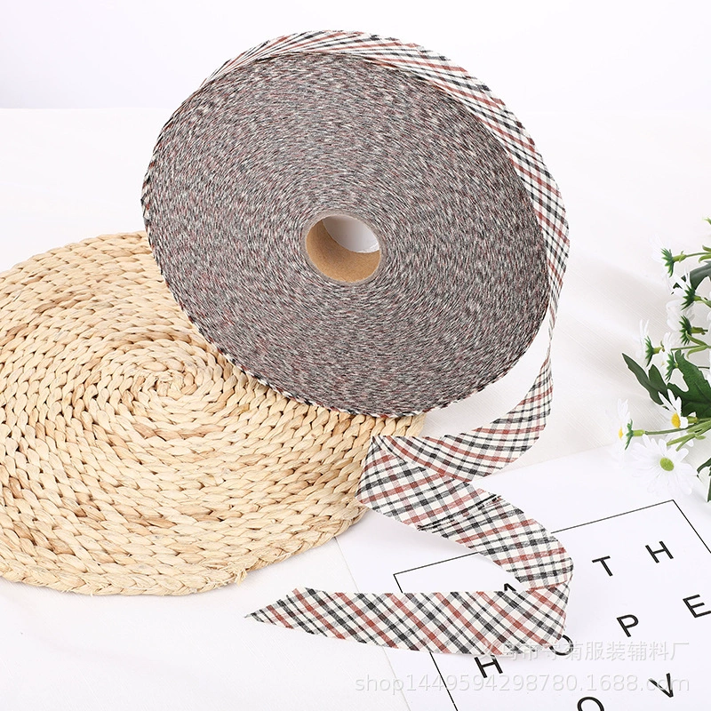 Тайваньская желтая клетчатая ткань с подшивкой, диагональный крой, 45 градусов, оптовая продажа одежды и других подушек, фартук, мешок с песком