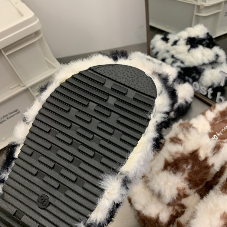Wollen pantoffels voor dames met dikke zool casual instappers_voghion.com