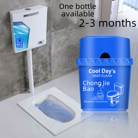 Authentic Toilet Cleaner to Remove Odors, Flush and Clean Toilet Bowls, Remove Yellow Stains, Blue Bubble Deodorizer