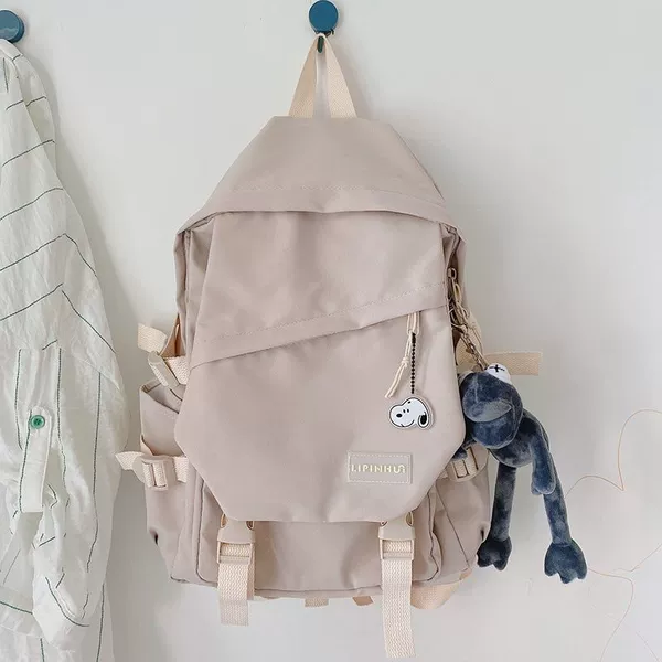 Rice white +gray big -eye frog +puppy dog hanging chain