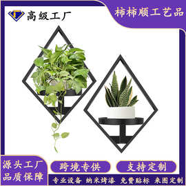 跨境亚马逊铁艺壁挂式花架家用客厅卧室植物架窗户植物架花盆架