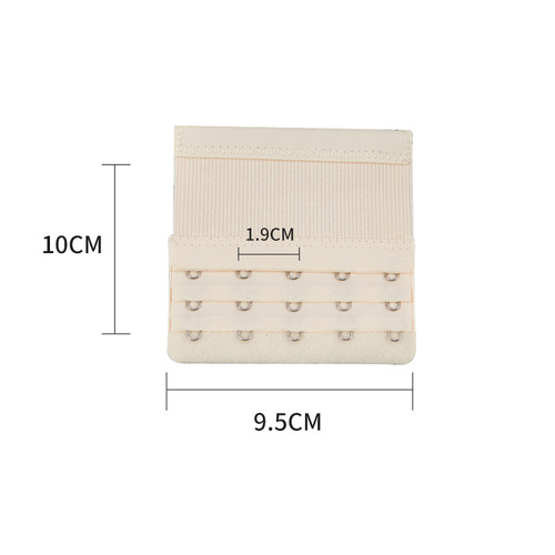 （独立包装）弹力松紧三排五扣不锈钢文胸加长扣 内衣搭扣延长扣
