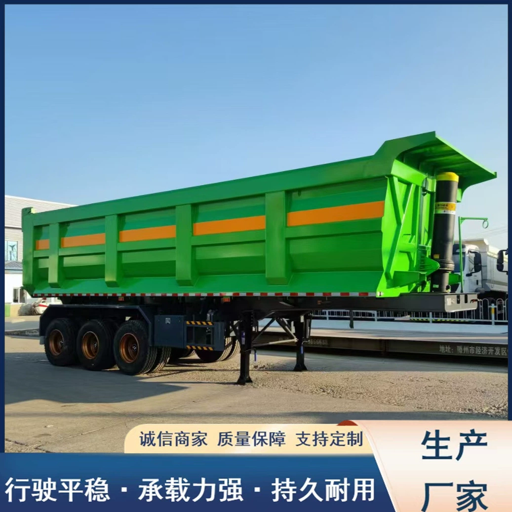 Экспорт U-образного заднегрузного полуприцепа, самосвального бункерного самосвала для песка и гравия, самосвального цистерны для грязи