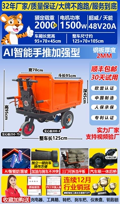 Truck, Brick and Sand Transport, Manure – Avtomobil fırlanan platformaları - 24-high-end-hand-pushed-three-door-model-with-chaowei-or-tianneng-electric