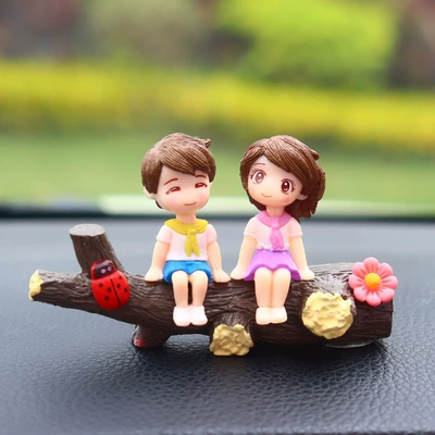 Car ornaments — Confession Balloons - tree-branch-couple-blue-and-purple-new