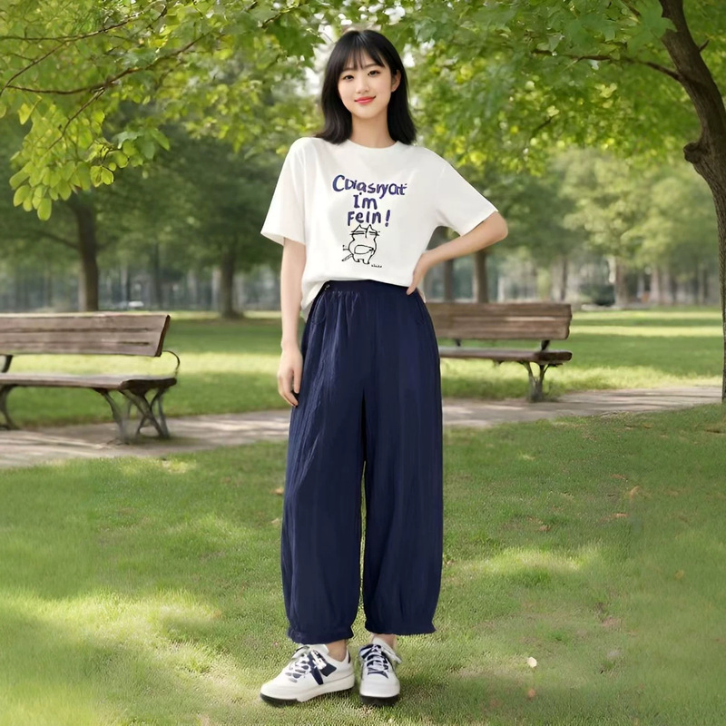 Summer Maternity Bloomers, Summer Thin Loose Lantern Pants, Anti-Mosquito Pants, Girls' Sun Protection Pants