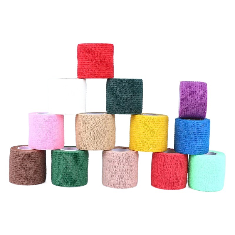 Factory Direct Supply Self-Adhesive Elastic Bandage Non-Woven Sports Bandage Pet Bandage Bandage Finger Protection Wrist Knee Protection Ankle