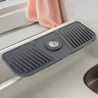 Резиновая водоотводная подкладка для раковины, защита поверхности, антискользящая, 44.4 см