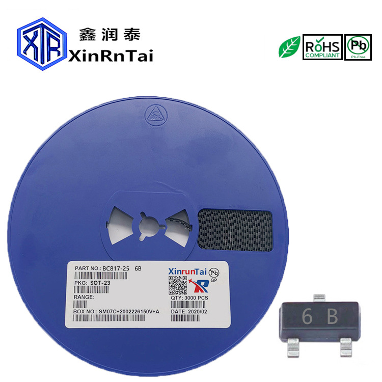 现货供应BC817-25丝印6BSOT-23原装大芯片贴片双极型晶体管高频