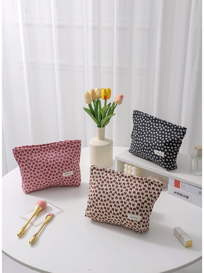 Retro handheld capacious organizer bag
