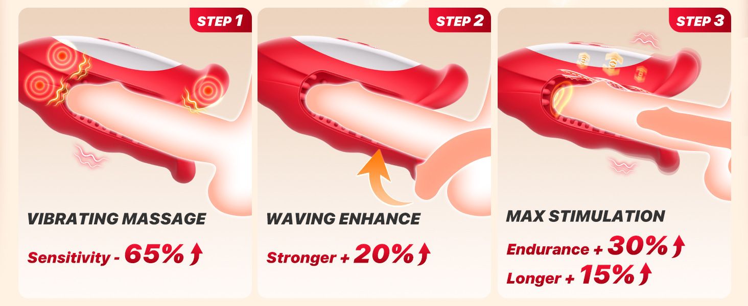 App-controlled Male Masturbation Cup With Vibration Trainer_voghion.com