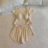 3377.2# Custard (fixed chest pad) short sleeves + shorts