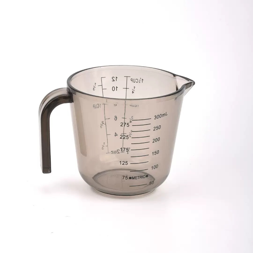 Taza Medidora con Escala 150/300/600/1000ml de Poliestireno, Transparente, para Repostería